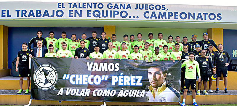 Club América desea éxito a Sergio Pérez